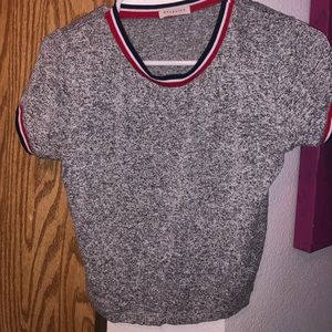 Soft comfortable cropped shirt